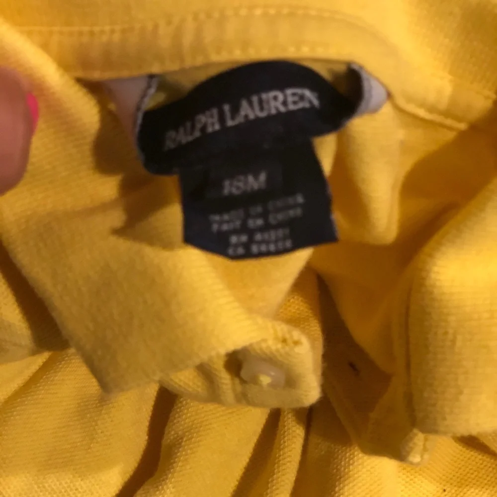 Sunny Yellow Polo Ralph Lauren Ruffled Dress 18mos 👗 💛